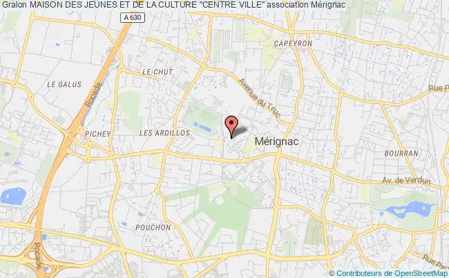 plan association Maison Des Jeunes Et De La Culture "centre Ville" Mérignac