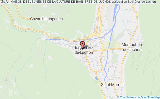 plan association Maison Des Jeunes Et De La Culture De Bagneres-de-luchon Bagnères-de-Luchon