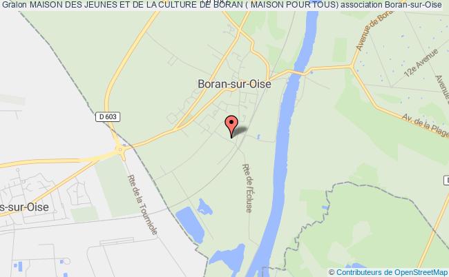 plan association Maison Des Jeunes Et De La Culture De Boran ( Maison Pour Tous) Boran-sur-Oise