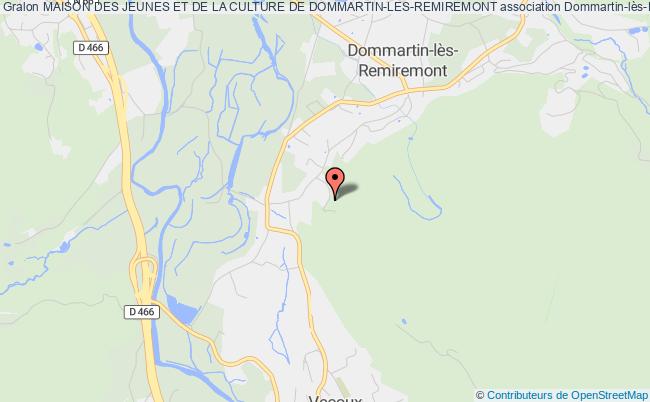 plan association Maison Des Jeunes Et De La Culture De Dommartin-les-remiremont Dommartin-lès-Remiremont