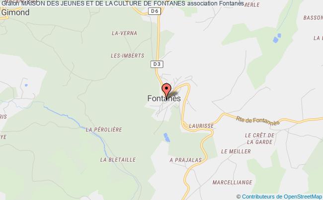 plan association Maison Des Jeunes Et De La Culture De Fontanes Fontanès