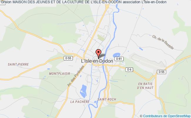 plan association Maison Des Jeunes Et De La Culture De L'isle-en-dodon L'Isle-en-Dodon