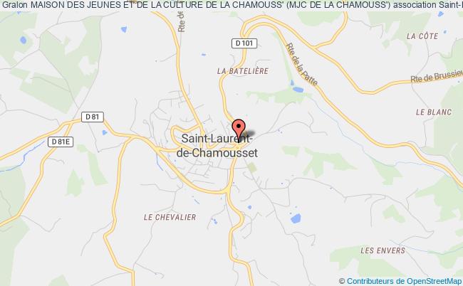 plan association Maison Des Jeunes Et De La Culture De La Chamouss' (mjc De La Chamouss') Saint-Laurent-de-Chamousset