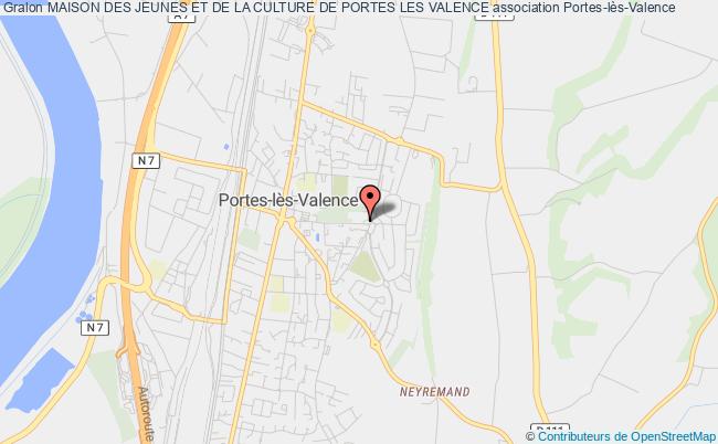 plan association Maison Des Jeunes Et De La Culture De Portes Les Valence PORTES-LES-VALENCE