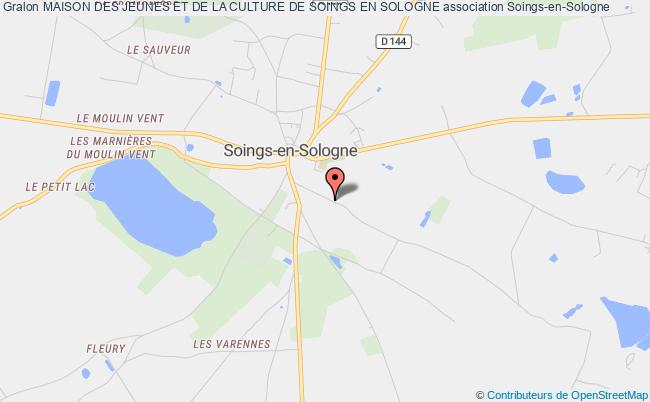 plan association Maison Des Jeunes Et De La Culture De Soings En Sologne Soings-en-Sologne