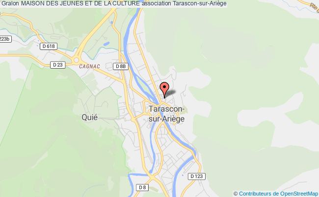 plan association Maison Des Jeunes Et De La Culture Tarascon-sur-Ariège