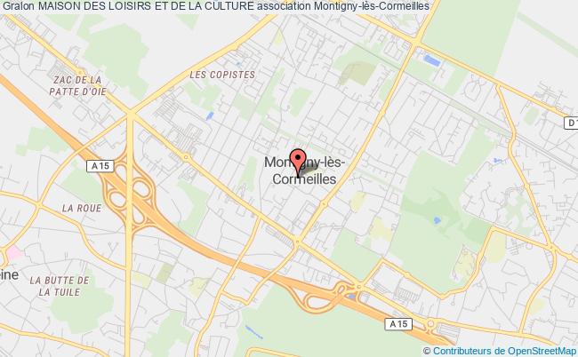 plan association Maison Des Loisirs Et De La Culture Montigny-lès-Cormeilles