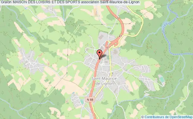 plan association Maison Des Loisirs Et Des Sports Saint-Maurice-de-Lignon