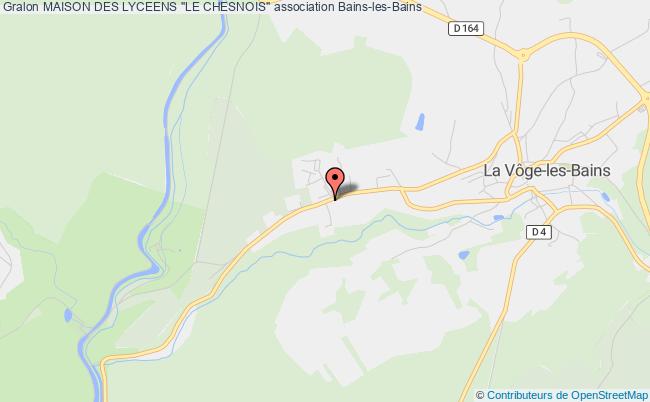 plan association Maison Des Lyceens "le Chesnois" Bains-les-Bains