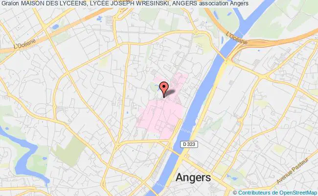 plan association Maison Des LycÉens, LycÉe Joseph Wresinski, Angers Angers