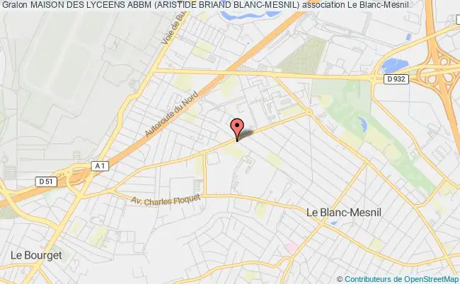plan association Maison Des Lyceens Abbm (aristide Briand Blanc-mesnil) Le    Blanc-Mesnil