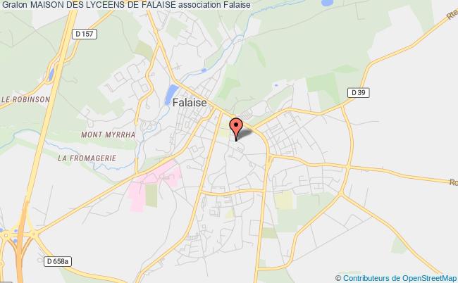 plan association Maison Des Lyceens De Falaise Falaise