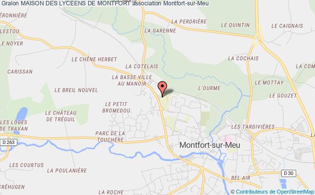 plan association Maison Des Lyceens De Montfort Montfort-sur-Meu