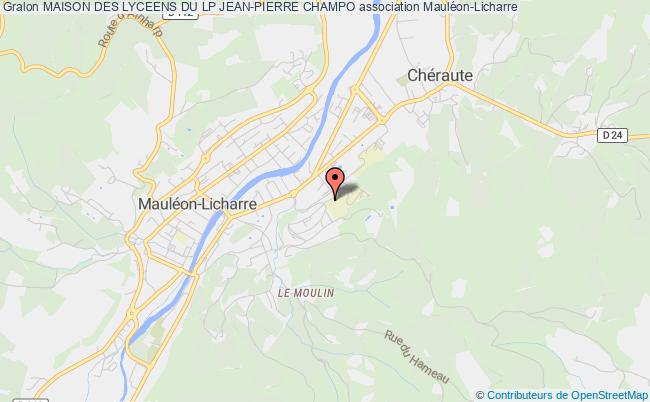 plan association Maison Des Lyceens Du Lp Jean-pierre Champo Mauléon-Licharre