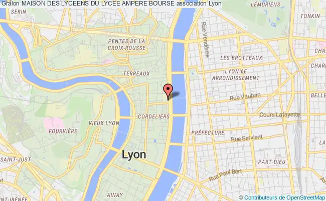 plan association Maison Des Lyceens Du Lycee Ampere Bourse Lyon