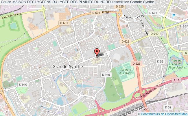 plan association Maison Des LycÉens Du LycÉe Des Plaines Du Nord Grande-Synthe