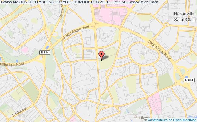plan association Maison Des Lyceens Du Lycee Dumont D'urville - Laplace Caen