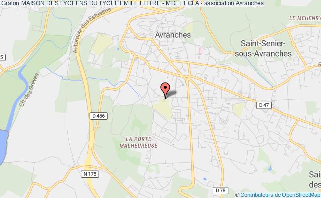plan association Maison Des Lyceens Du Lycee Emile Littre - Mdl Lecla - Avranches