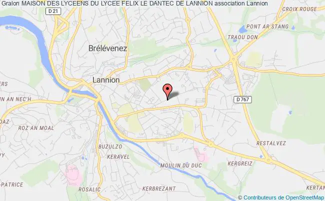 plan association Maison Des Lyceens Du Lycee Felix Le Dantec De Lannion Lannion