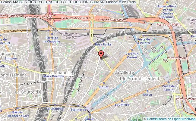 plan association Maison Des Lyceens Du Lycee Hector Guimard Paris