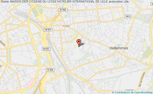 plan association Maison Des Lyceens Du Lycee Hotelier International De Lille Lille