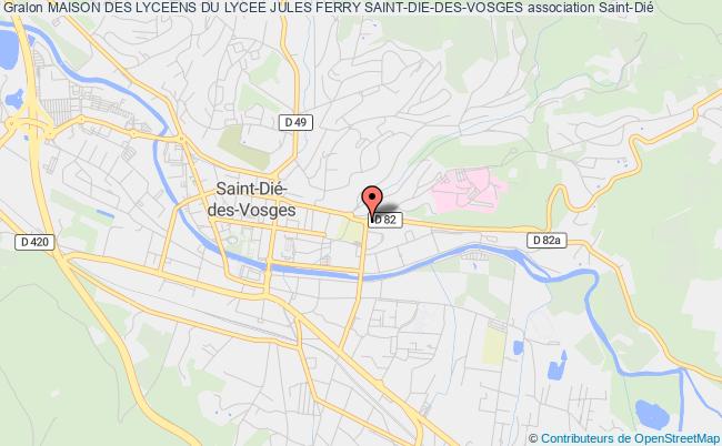 plan association Maison Des Lyceens Du Lycee Jules Ferry Saint-die-des-vosges Saint-Dié-des-Vosges