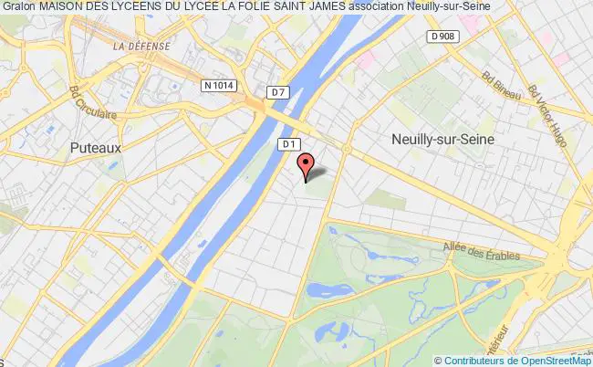 plan association Maison Des Lyceens Du Lycee La Folie Saint James Neuilly-sur-Seine
