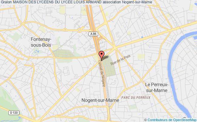 plan association Maison Des LycÉens Du LycÉe Louis Armand Nogent-sur-Marne
