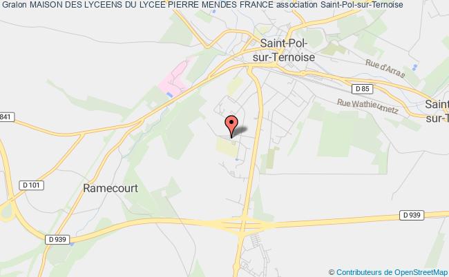 plan association Maison Des Lyceens Du Lycee Pierre Mendes France Saint-Pol-sur-Ternoise