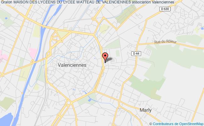 plan association Maison Des Lyceens Du Lycee Watteau De Valenciennes Valenciennes