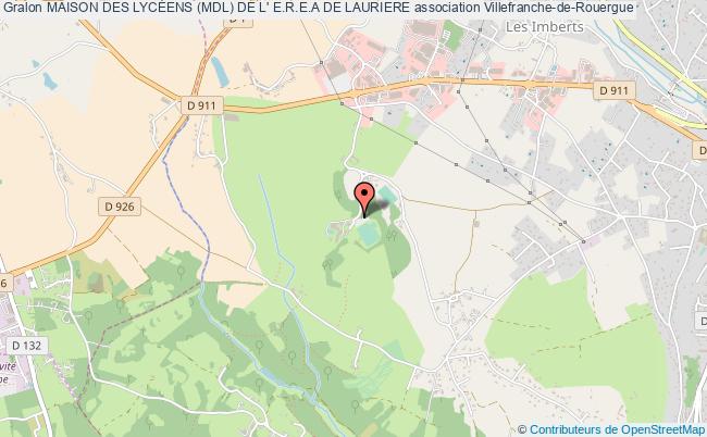 plan association Maison Des LycÉens (mdl) De L' E.r.e.a De Lauriere Villefranche-de-Rouergue