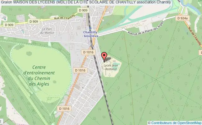 plan association Maison Des Lyceens (mdl) De La Cite Scolaire De Chantilly Chantilly