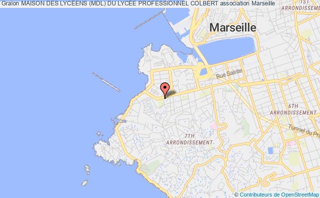 plan association Maison Des LycÉens (mdl) Du LycÉe Professionnel Colbert Marseille
