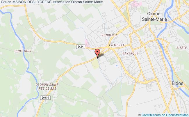 plan association Maison Des LycÉens Oloron-Sainte-Marie