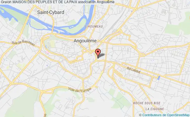 plan association Maison Des Peuples Et De La Paix Angoulême