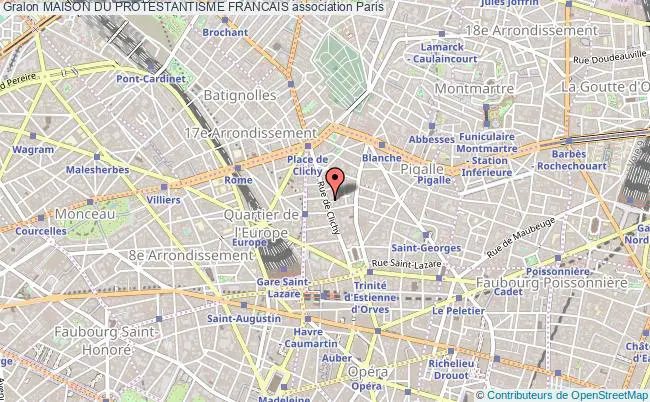 plan association Maison Du Protestantisme Francais Paris