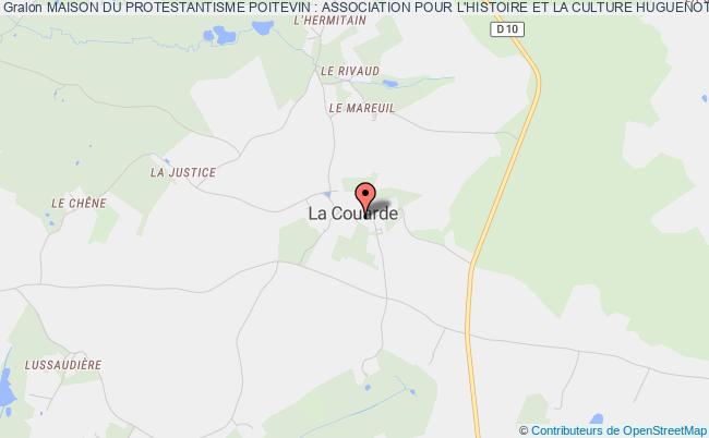 plan association Maison Du Protestantisme Poitevin : Association Pour L'histoire Et La Culture Huguenote Prailles-La Couarde