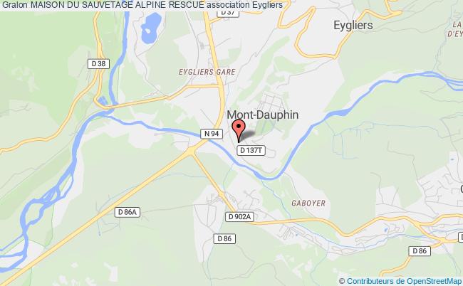 plan association Maison Du Sauvetage Alpine Rescue Eygliers