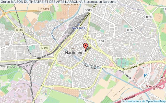 plan association Maison Du ThÉÂtre Et Des Arts Narbonnais Narbonne