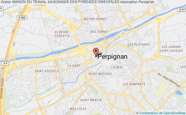 plan association Maison Du Travail Saisonnier Des PyrÉnÉes Orientales Perpignan