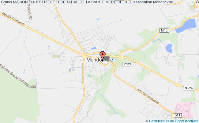 plan association Maison Équestre Et FÉdÉrative De La Sainte MÈre De Dieu Mondonville