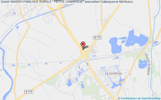 plan association Maison Familiale Rurale " Petite Camargue" Gallargues-le-Montueux