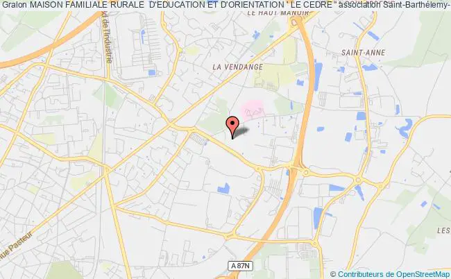 plan association Maison Familiale Rurale  D'education Et D'orientation ' Le Cedre ' Saint-Barthélemy-d'Anjou