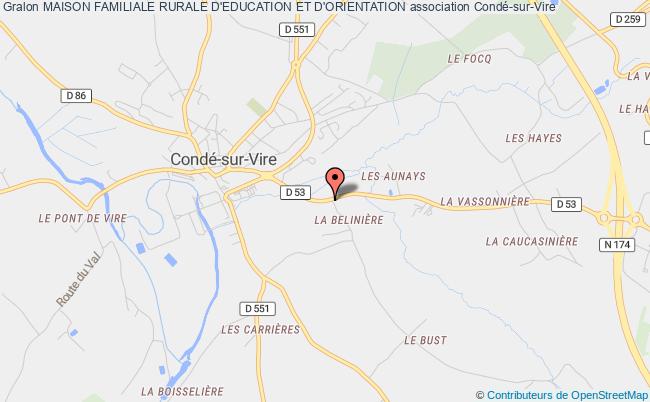 plan association Maison Familiale Rurale D'education Et D'orientation Condé-sur-Vire