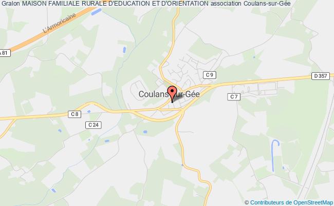 plan association Maison Familiale Rurale D'education Et D'orientation Coulans-sur-Gée