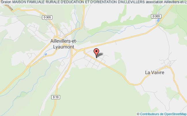 plan association Maison Familiale Rurale D'education Et D'orientation D'aillevillers Aillevillers-et-Lyaumont