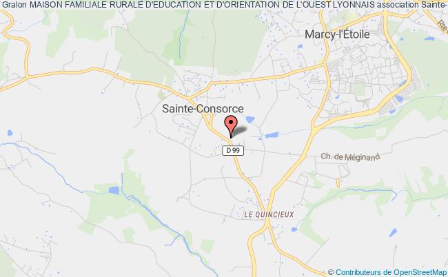 plan association Maison Familiale Rurale D'education Et D'orientation De L'ouest Lyonnais Sainte-Consorce