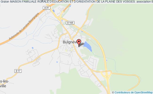 plan association Maison Familiale Rurale D'education Et D'orientation De La Plaine Des Vosges. Bulgnéville