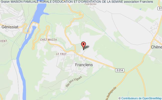 plan association Maison Familiale Rurale D'education Et D'orientation De La Semine Franclens