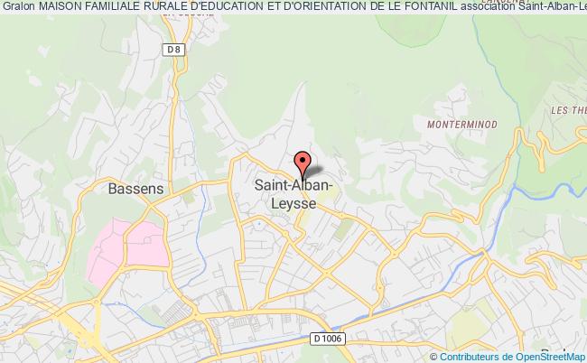 plan association Maison Familiale Rurale D'education Et D'orientation De Le Fontanil Saint-Alban-Leysse